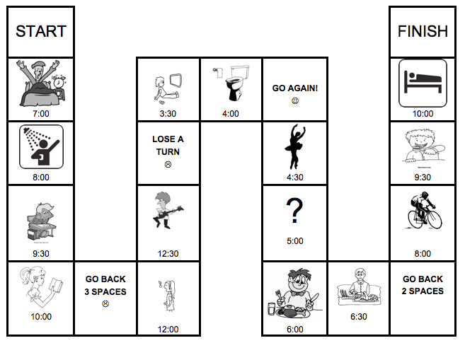 Daily Routines Board Game - ESL worksheet by Alenka